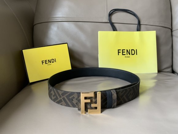 Fendi Мужской двусторонний ремень RE_1005FE3
