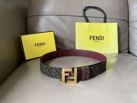 Fendi Мужской двусторонний ремень RE_1005FE3
