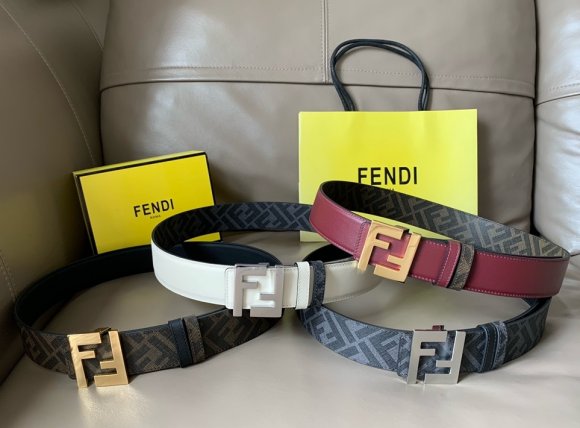 Fendi Мужской двусторонний ремень RE_1005FE3