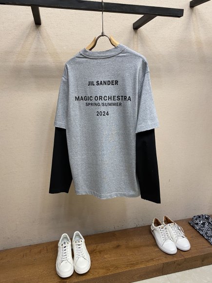 Jil Sander - Мужская кофта лонгслив DZ_2708JS4 Jil Sander - Мужская кофта лонгслив DZ_2708JS4