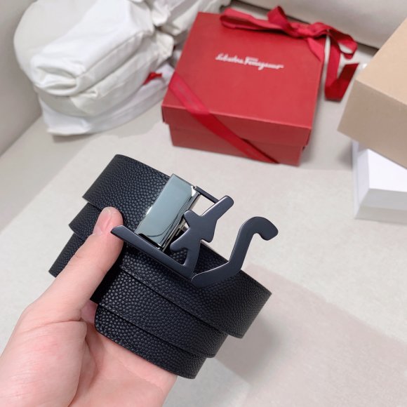 Salvatore Ferragamo Мужской двусторонний ремень 3.5см RE_1005SF4 Salvatore Ferragamo Мужской двусторонний ремень 3.5см RE_1005SF4