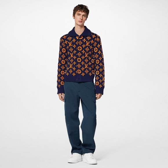 Louis Vuitton - Мужская кофта свитер кардиган TJ_0309LV6 Louis Vuitton - Мужская кофта свитер кардиган TJ_0309LV6