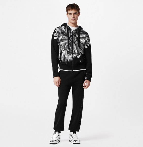 Louis Vuitton & Yayoi Kusama - Мужская кофта толстовка TI_2111LV4 Louis Vuitton & Yayoi Kusama - Мужская кофта толстовка TI_2111LV4