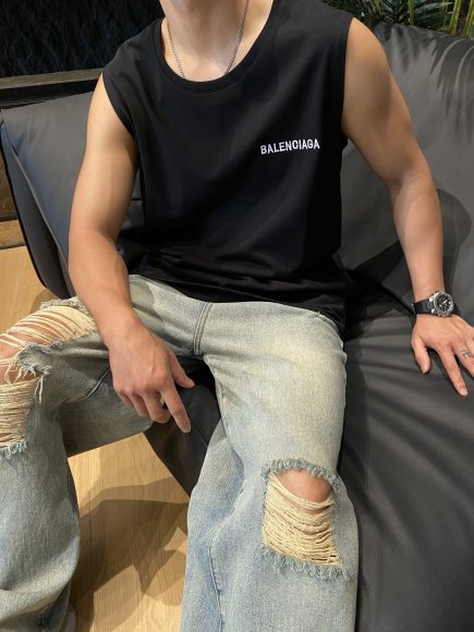 Balenciaga - Мужская футболка майка джерси LE_2606BA5 Balenciaga - Мужская футболка майка джерси LE_2606BA5