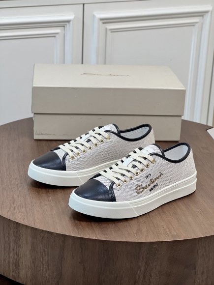 Santoni - Мужские кеды кроссовки BL_1408SA1 Santoni - Мужские кеды кроссовки BL_1408SA1