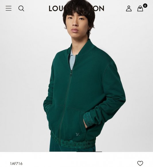 Louis Vuitton - Мужская двухсторонняя куртка ветровка бомбер DZ_0205LV3 Louis Vuitton - Мужская двухсторонняя куртка ветровка бомбер DZ_0205LV3