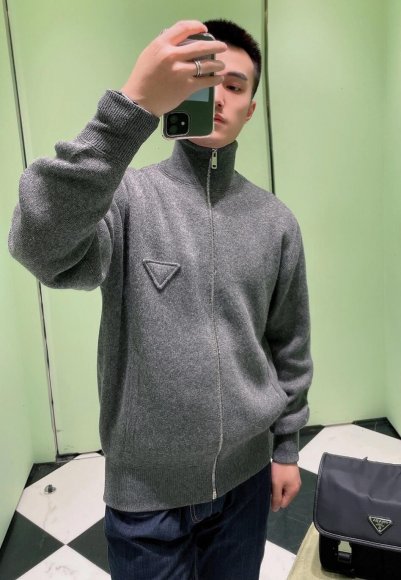 Prada - Мужская шерстяная кофта свитер кардиган TJ_1610PR10