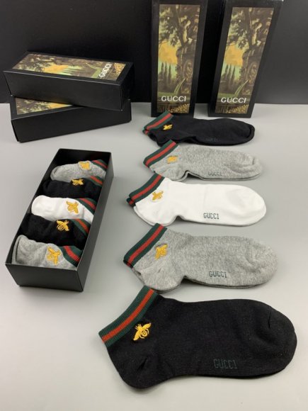 GUCCI носки комплект 5 пар AC_1705GU7 GUCCI носки комплект 5 пар AC_1705GU7