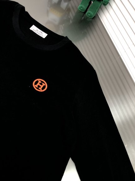 Hermes - Мужская кофта пуловер DZ_1710HE2  Hermes - Мужская кофта пуловер DZ_1710HE2