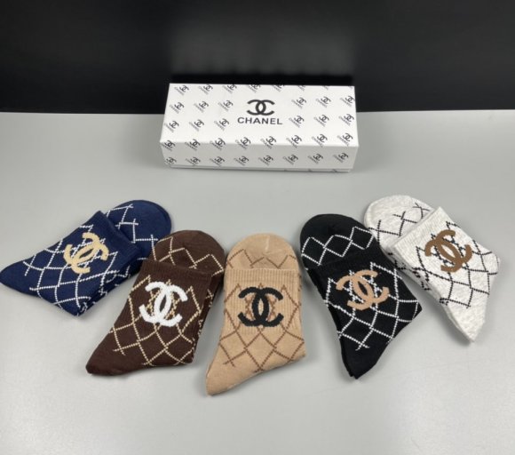Chanel носки комплект 5 пар AC_0502CH2