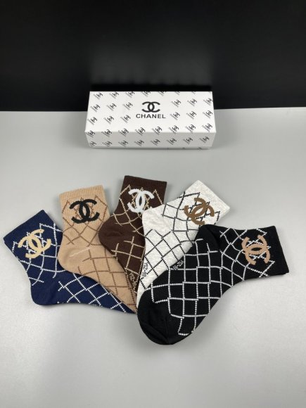 Chanel носки комплект 5 пар AC_0502CH2