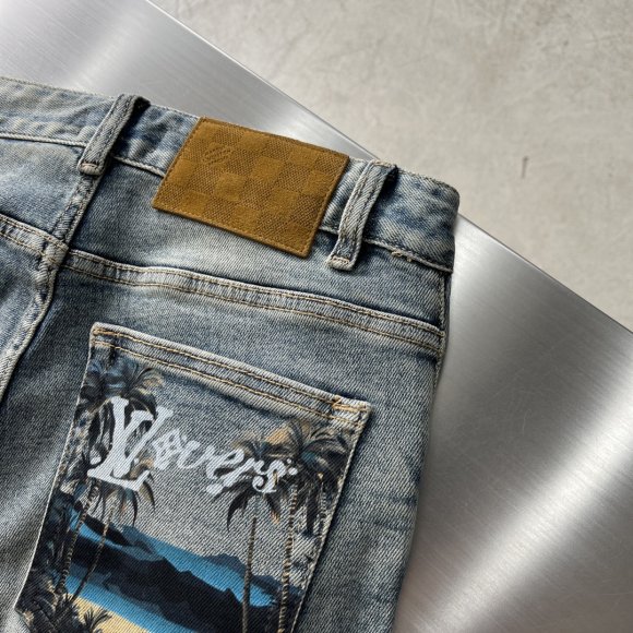 Louis Vuitton - Мужские штаны джинсы DZ_2808LV4 Louis Vuitton - Мужские штаны джинсы DZ_2808LV4