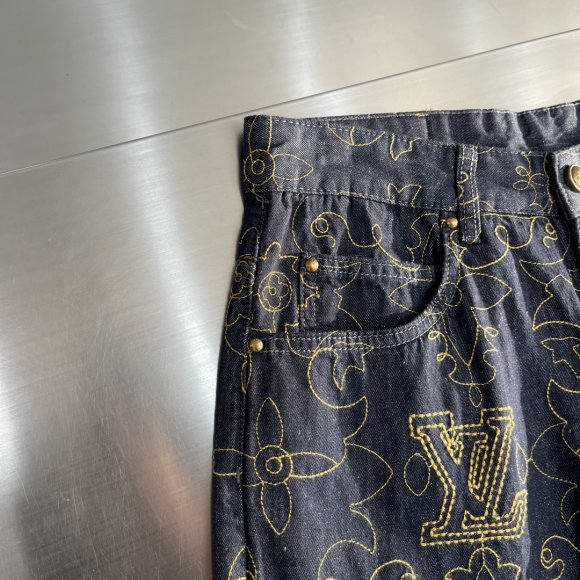 Louis Vuitton Arabesque - Мужские штаны джинсы TJ_2911LV7