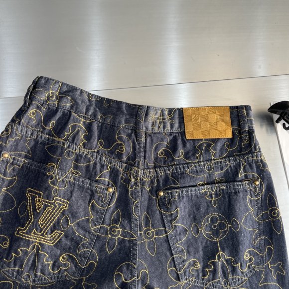 Louis Vuitton Arabesque - Мужские штаны джинсы TJ_2911LV7