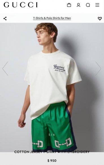 Gucci - Мужская футболка майка TJ_1903GU8 Gucci - Мужская футболка майка TJ_1903GU8