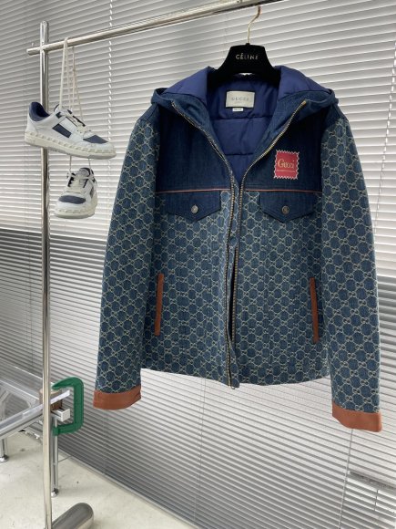 Gucci - Мужская джинсовая стеганая куртка TJ_2911GU10 Gucci - Мужская джинсовая стеганая куртка TJ_2911GU10