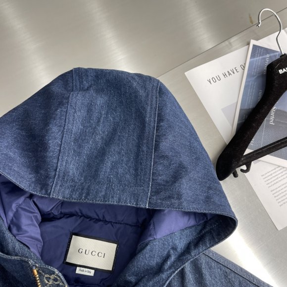 Gucci - Мужская джинсовая стеганая куртка TJ_2911GU10 Gucci - Мужская джинсовая стеганая куртка TJ_2911GU10