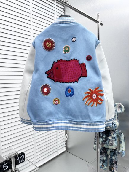 Louis Vuitton Varsity - Мужская куртка бомбер DZ_2009LV5 Louis Vuitton Varsity - Мужская куртка бомбер DZ_2009LV5