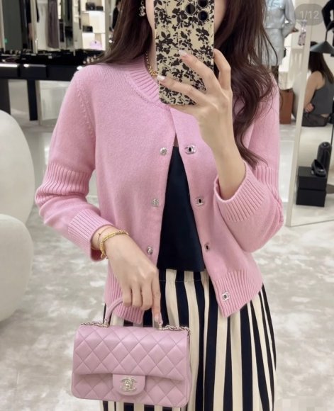 Chanel - Женская кашемировая кофта кардиган YE_2309CH2 Chanel - Женская кашемировая кофта кардиган YE_2309CH2