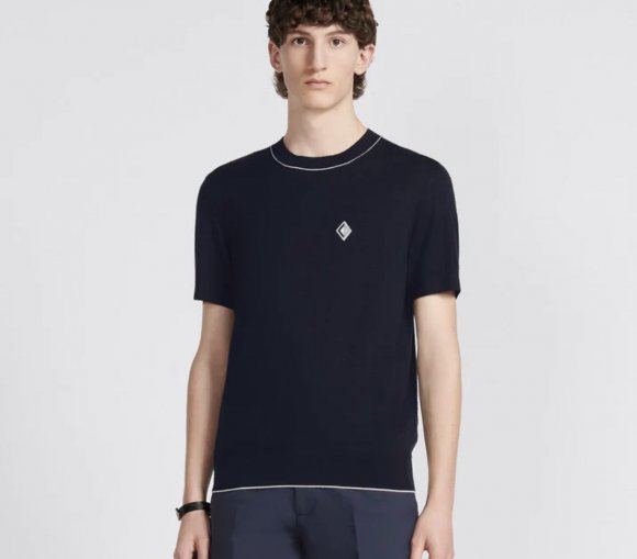 Dior - Мужская трикотажная футболка майка DZ_0205DI11