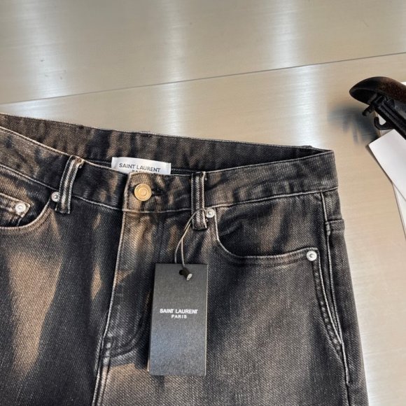 Saint Laurent - Мужские штаны джинсы AH_0701SL5 Saint Laurent - Мужские штаны джинсы AH_0701SL5