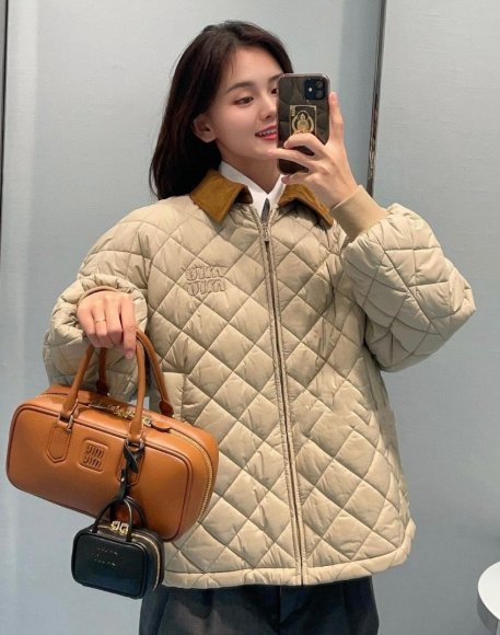 Miu Miu - Женская стеганая куртка ветровка YE_2309MM4