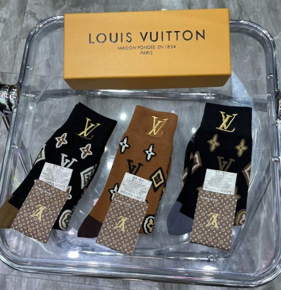 Louis Vuitton носки комплект 3 пары AC_0502LV6 Louis Vuitton носки комплект 3 пары AC_0502LV6