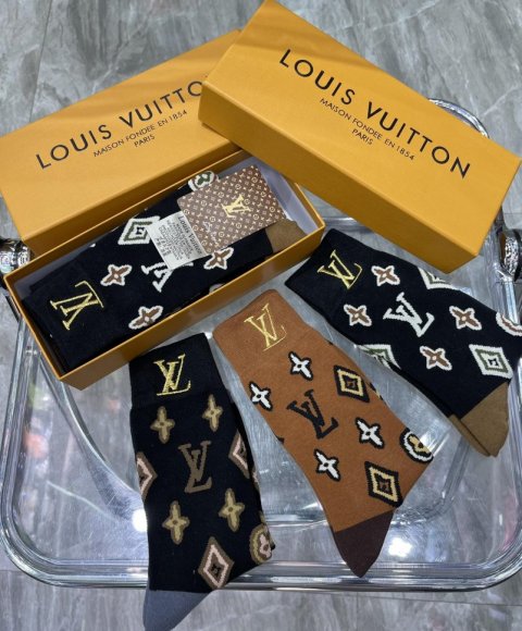Louis Vuitton носки комплект 3 пары AC_0502LV6 Louis Vuitton носки комплект 3 пары AC_0502LV6