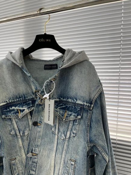 Balenciaga - Женская джинсовая рубашка куртка AH_0701BA9 Balenciaga - Женская джинсовая рубашка куртка AH_0701BA9