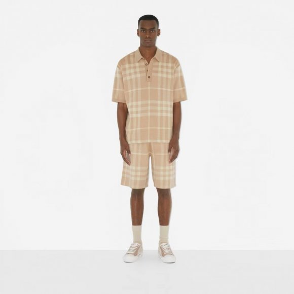 Burberry - Мужская трикотажная футболка майка поло TJ_0204BU5