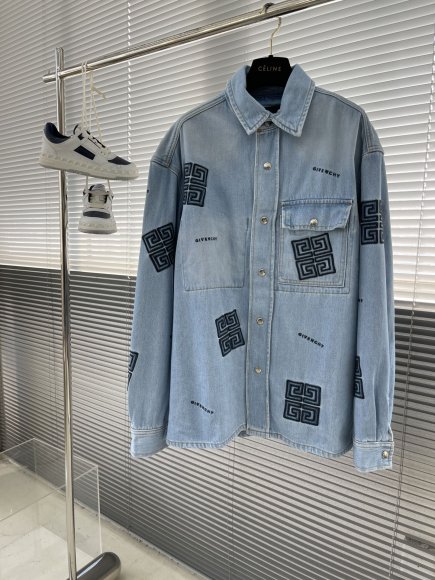 Givenchy - Мужская джинсовая рубашка куртка TJ_1508GI6 Givenchy - Мужская джинсовая рубашка куртка TJ_1508GI6