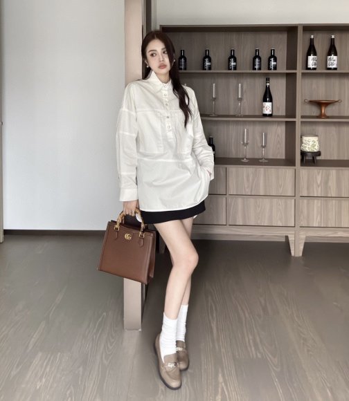 Gucci - Женская рубашка туника платье YE_2309GU13