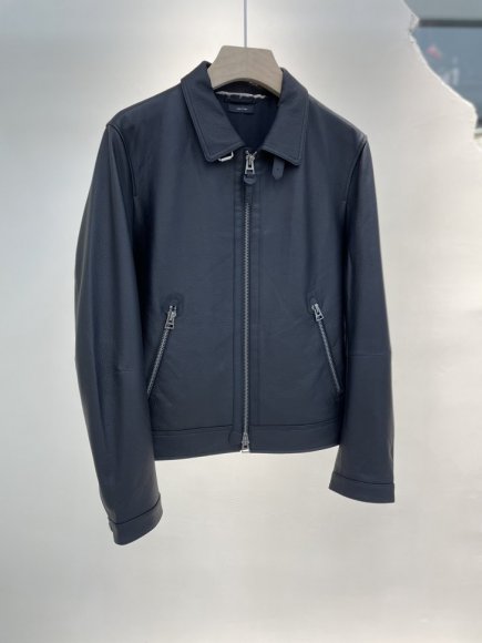 Tom Ford 2022 Мужская кожаная куртка ML_1408TF1 Tom Ford 2022 Мужская кожаная куртка ML_1408TF1