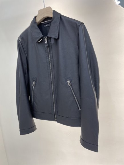 Tom Ford 2022 Мужская кожаная куртка ML_1408TF1 Tom Ford 2022 Мужская кожаная куртка ML_1408TF1