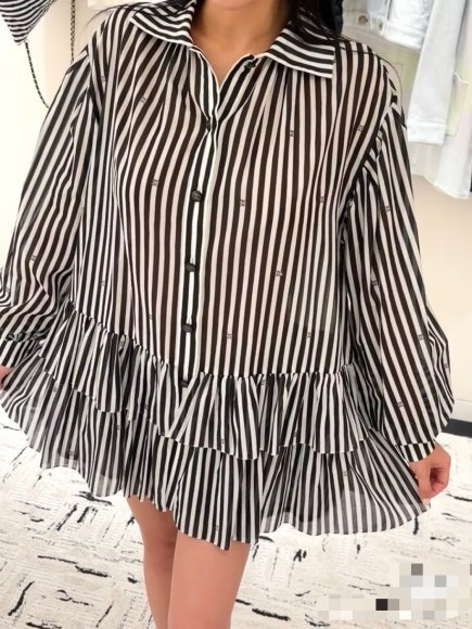 Chanel - Женская рубашка туника платье 3D_2007CH6