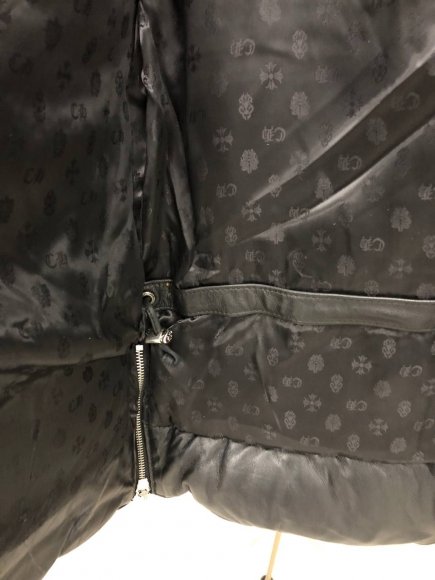 Chrome Hearts Мужская кожаная куртка пуховик S3D_0302CH2