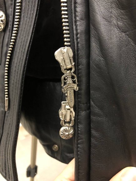 Chrome Hearts Мужская кожаная куртка пуховик S3D_0302CH2