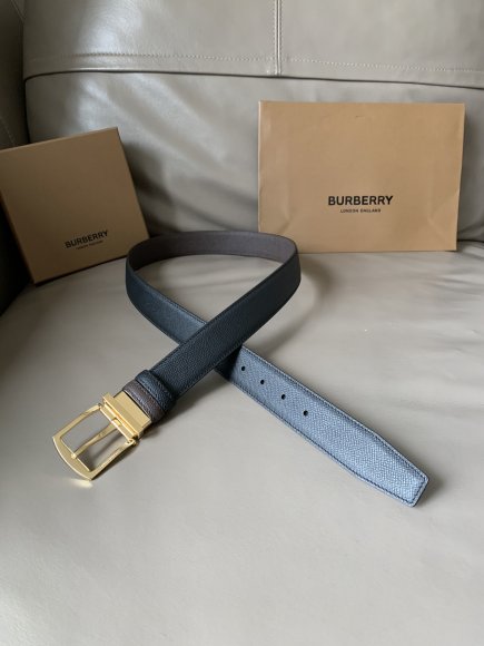 Burberry Мужской двусторонний ремень 3.4см. RE_1202BU2 Burberry Мужской двусторонний ремень 3.4см. RE_1202BU2
