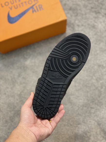 Louis Vuitton & Nike Air Jordan 1 Low - Мужские кроссовки ботинки A1_0411LV1