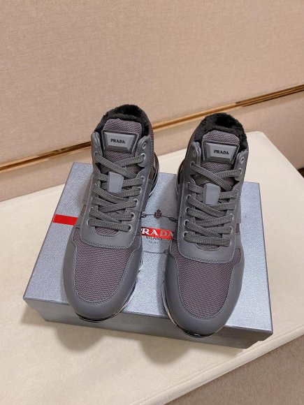 Prada - Мужские зимние ботинки кроссовки A1_0411PR2