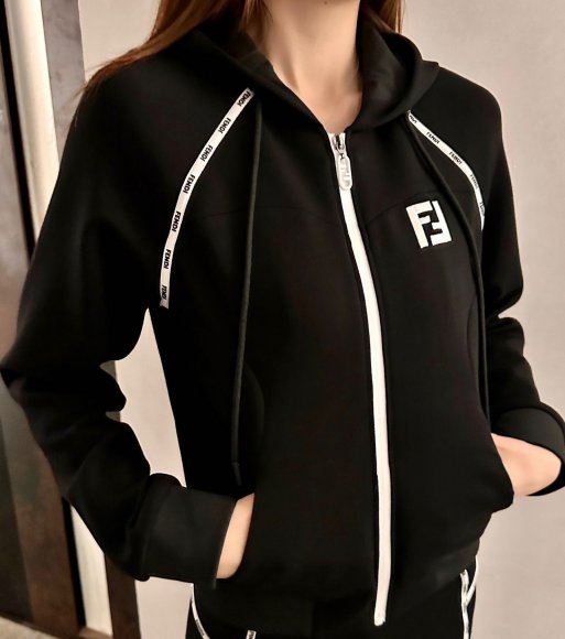 Fendi - Женская кофта толстовка куртка 3D_1212FE8