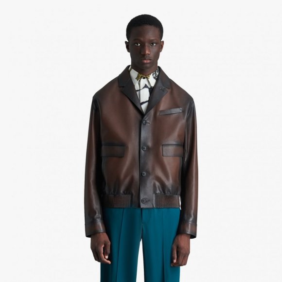  Berluti 2022 Мужская кожаная куртка ML_1508BL2