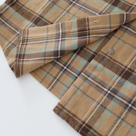 Chrome Hearts - Мужская фланелевая рубашка жакет ACE_1908CH5 Chrome Hearts - Мужская фланелевая рубашка жакет ACE_1908CH5