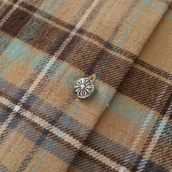 Chrome Hearts - Мужская фланелевая рубашка жакет ACE_1908CH5 Chrome Hearts - Мужская фланелевая рубашка жакет ACE_1908CH5