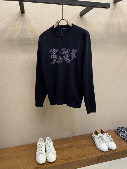 Louis Vuitton - Мужская шерстяная кофта свитер DZ_2410LV6 Louis Vuitton - Мужская шерстяная кофта свитер DZ_2410LV6