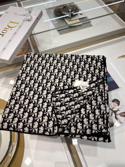 Dior - Кашемировый шарф платок JX_0412DI9 Dior - Кашемировый шарф платок JX_0412DI9