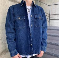 Chrome Hearts - Мужская джинсовая стеганая куртка ветровка ACE_1908CH6