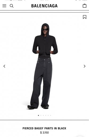 Balenciaga - Мужские штаны джинсы ACE_1103BA4 Balenciaga - Мужские штаны джинсы ACE_1103BA4