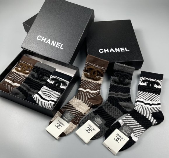 Chanel носки комплект 3 пары AC_0502CH15