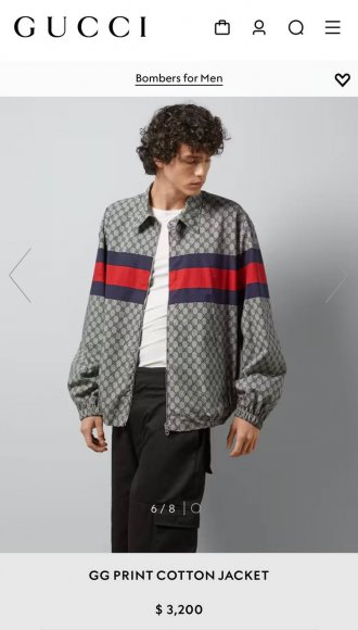 Gucci Cruise - Мужская куртка ветровка AH_0408GU5 Gucci Cruise - Мужская куртка ветровка AH_0408GU5